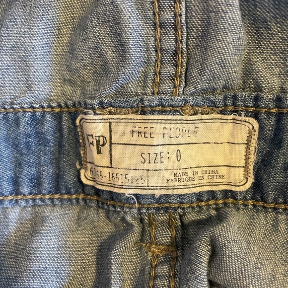 Free People Denim Overalls 0 - Picture 5 of 8